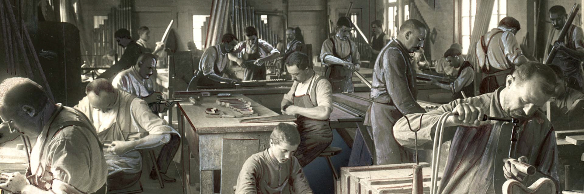 Pfeifenwerkstätte etwa 1905 Ludwigsburg